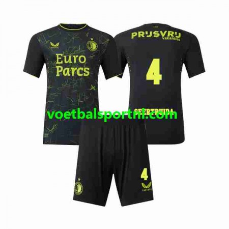 Feyenoord Rotterdam Lutsharel Geertruida 4 Vierde Shirt Kind 2023-24